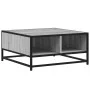 Mesa de centro madera y metal gris Sonoma 60,5x60,5x30 cm de , Mesas de centro - Ref: Foro24-848767, Precio: 48,40 €, Descuen...