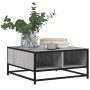 Mesa de centro madera y metal gris Sonoma 60,5x60,5x30 cm de , Mesas de centro - Ref: Foro24-848767, Precio: 45,98 €, Descuen...
