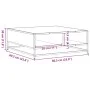Mesa de centro madera y metal gris Sonoma 60,5x60,5x30 cm de , Mesas de centro - Ref: Foro24-848767, Precio: 48,40 €, Descuen...