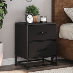 Mesita de noche madera ingeniería negro 40x31x50 cm de , Mesitas de noche - Ref: Foro24-848674, Precio: 60,26 €, Descuento: %