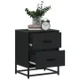Mesita de noche madera ingeniería negro 40x31x50 cm de , Mesitas de noche - Ref: Foro24-848674, Precio: 59,34 €, Descuento: %