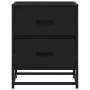 Mesita de noche madera ingeniería negro 40x31x50 cm de , Mesitas de noche - Ref: Foro24-848674, Precio: 59,34 €, Descuento: %