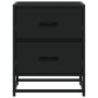 Mesita de noche madera ingeniería negro 40x31x50 cm de , Mesitas de noche - Ref: Foro24-848674, Precio: 60,26 €, Descuento: %