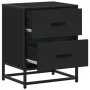 Mesita de noche madera ingeniería negro 40x31x50 cm de , Mesitas de noche - Ref: Foro24-848674, Precio: 59,34 €, Descuento: %