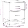 Mesita de noche madera ingeniería negro 40x31x50 cm de , Mesitas de noche - Ref: Foro24-848674, Precio: 59,34 €, Descuento: %