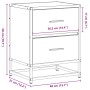 Mesita de noche madera ingeniería negro 40x31x50 cm de , Mesitas de noche - Ref: Foro24-848674, Precio: 60,26 €, Descuento: %