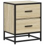 Mesita de noche madera de ingeniería roble Sonoma 40x31x50 cm de , Mesitas de noche - Ref: Foro24-848676, Precio: 45,92 €, De...