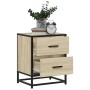 Mesita de noche madera de ingeniería roble Sonoma 40x31x50 cm de , Mesitas de noche - Ref: Foro24-848676, Precio: 45,92 €, De...