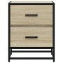 Mesita de noche madera de ingeniería roble Sonoma 40x31x50 cm de , Mesitas de noche - Ref: Foro24-848676, Precio: 45,92 €, De...