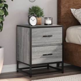 Mesitas noche 2 uds madera ingeniería gris Sonoma 40x31x50 cm de , Mesitas de noche - Ref: Foro24-848681, Precio: 87,12 €, De...