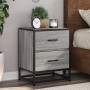 Mesitas noche 2 uds madera ingeniería gris Sonoma 40x31x50 cm de , Mesitas de noche - Ref: Foro24-848681, Precio: 87,12 €, De...