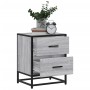 Mesitas noche 2 uds madera ingeniería gris Sonoma 40x31x50 cm de , Mesitas de noche - Ref: Foro24-848681, Precio: 87,12 €, De...