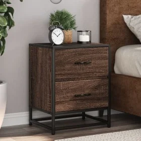 Mesitas noche 2 uds madera ingeniería marrón roble 40x31x50 cm de , Mesitas de noche - Ref: Foro24-848683, Precio: 88,64 €, D...