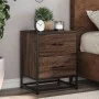 Mesitas noche 2 uds madera ingeniería marrón roble 40x31x50 cm de , Mesitas de noche - Ref: Foro24-848683, Precio: 88,64 €, D...