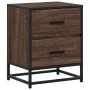 Mesitas noche 2 uds madera ingeniería marrón roble 40x31x50 cm de , Mesitas de noche - Ref: Foro24-848683, Precio: 88,64 €, D...