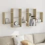 Estante de pared madera ingeniería roble Sonoma 159x18x65 cm de , Estantes y estanterías - Ref: Foro24-853211, Precio: 61,54 ...