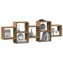 Estante de pared madera ingeniería roble artisian 129x18x42 cm de , Estantes y estanterías - Ref: Foro24-853226, Precio: 54,3...