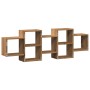 Estante de pared madera ingeniería roble artisian 129x18x42 cm de , Estantes y estanterías - Ref: Foro24-853226, Precio: 54,3...
