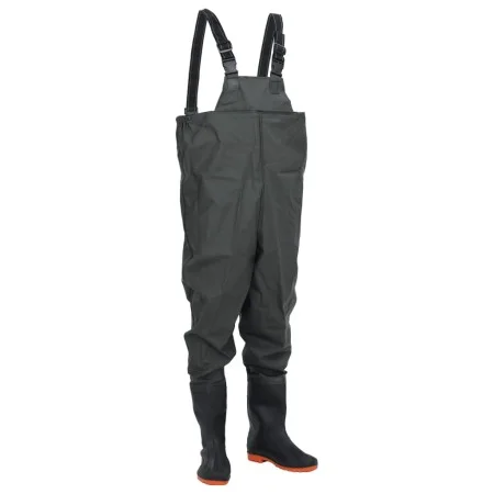 Vadeador de pecho con botas verde oscuro talla 39 de , Vadeadores para caza y para pesca - Ref: Foro24-4016973, Precio: 34,07...