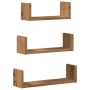 Estante de pared 3 uds madera de ingeniería roble artesanal de , Estantes y estanterías - Ref: Foro24-853316, Precio: 18,61 €...