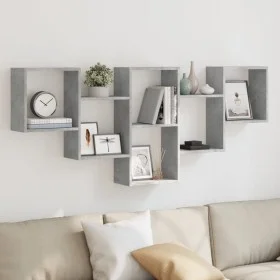 Estantería de pared madera ingeniería gris hormigón 159x18x66cm by , Shelves and shelves - Ref: Foro24-853302, Price: 52,99 €...