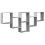 Estantería de pared madera ingeniería gris hormigón 159x18x66cm de , Estantes y estanterías - Ref: Foro24-853302, Precio: 53,...