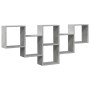 Estantería de pared madera ingeniería gris hormigón 159x18x66cm de , Estantes y estanterías - Ref: Foro24-853302, Precio: 53,...