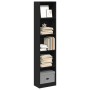 Estantería de madera de ingeniería negra 40x24x176 cm de , Librerías y estanterías - Ref: Foro24-857793, Precio: 52,15 €, Des...