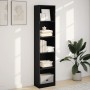 Estantería de madera de ingeniería negra 40x24x176 cm de , Librerías y estanterías - Ref: Foro24-857793, Precio: 52,15 €, Des...