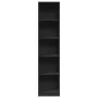 Estantería de madera de ingeniería negra 40x24x176 cm de , Librerías y estanterías - Ref: Foro24-857793, Precio: 51,24 €, Des...