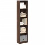 Estantería madera de ingeniería marrón roble 40x24x176 cm de , Librerías y estanterías - Ref: Foro24-857798, Precio: 60,72 €,...