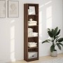 Estantería madera de ingeniería marrón roble 40x24x176 cm de , Librerías y estanterías - Ref: Foro24-857798, Precio: 60,72 €,...