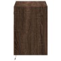 Mueble de TV de pared con luces LED marrón roble 80x31x45 cm de , Muebles TV - Ref: Foro24-852333, Precio: 65,13 €, Descuento: %