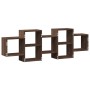 Estantería de pared madera ingeniería marrón roble 129x18x42 cm de , Estantes y estanterías - Ref: Foro24-853224, Precio: 54,...