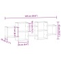 Estantería de pared madera ingeniería marrón roble 129x18x42 cm de , Estantes y estanterías - Ref: Foro24-853224, Precio: 54,...