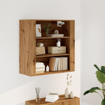 Armario de pared madera ingeniería roble artesanal 80x33x80 cm de , Armarios y almacenamiento - Ref: Foro24-857088, Precio: 5...