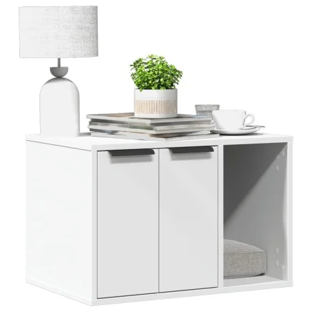 Mueble arenero para gatos madera ingeniería blanco 60x40x40 cm by , Cat furniture - Ref: Foro24-857724, Price: 54,97 €, Disco...