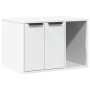 Mueble arenero para gatos madera ingeniería blanco 60x40x40 cm de , Mobiliario para gatos - Ref: Foro24-857724, Precio: 51,43...