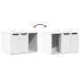 Mueble arenero para gatos madera ingeniería blanco 60x40x40 cm de , Mobiliario para gatos - Ref: Foro24-857724, Precio: 51,43...