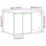 Mueble arenero para gatos madera ingeniería blanco 60x40x40 cm by , Cat furniture - Ref: Foro24-857724, Price: 54,97 €, Disco...