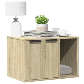 Mueble arenero para gatos madera roble Sonoma 60x40x40 cm by , Cat furniture - Ref: Foro24-857726, Price: 56,17 €, Discount: %