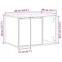 Mueble arenero para gatos madera ingeniería artisian 60x40x40cm de , Mobiliario para gatos - Ref: Foro24-857732, Precio: 55,8...