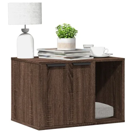 Mueble arenero para gatos madera ingeniería marrón 60x40x40 cm de , Mobiliario para gatos - Ref: Foro24-857730, Precio: 56,56...