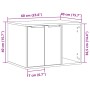 Mueble arenero para gatos madera ingeniería marrón 60x40x40 cm de , Mobiliario para gatos - Ref: Foro24-857730, Precio: 52,95...