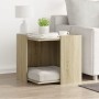 Mueble arenero para gatos madera roble Sonoma 53x53x51 cm de , Mobiliario para gatos - Ref: Foro24-857753, Precio: 51,23 €, D...