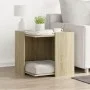 Mueble arenero para gatos madera roble Sonoma 53x53x51 cm de , Mobiliario para gatos - Ref: Foro24-857753, Precio: 50,59 €, D...