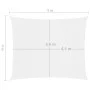 Toldo de vela rectangular tela Oxford blanco 4x5 m de vidaXL, Sombrillas - Ref: Foro24-135271, Precio: 55,43 €, Descuento: %