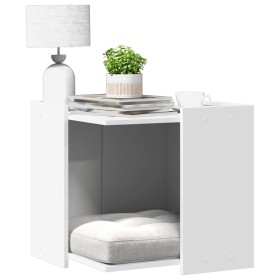 Mueble arenero para gatos madera ingeniería blanco 53x53x51 cm de , Mobiliario para gatos - Ref: Foro24-857751, Precio: 49,20...