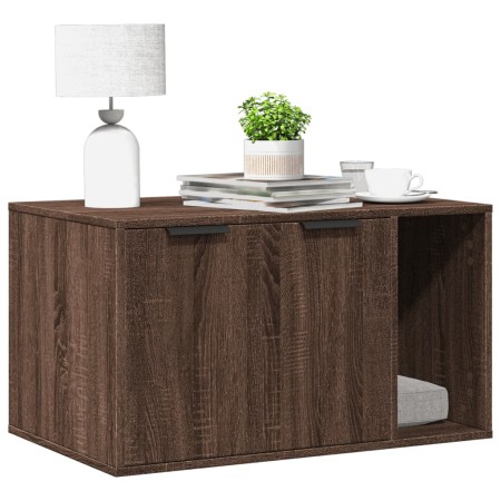Mueble arenero para gatos madera ingeniería marrón 80x50x45 cm de , Mobiliario para gatos - Ref: Foro24-857739, Precio: 81,18...