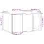 Mueble arenero para gatos madera ingeniería marrón 80x50x45 cm de , Mobiliario para gatos - Ref: Foro24-857739, Precio: 81,18...